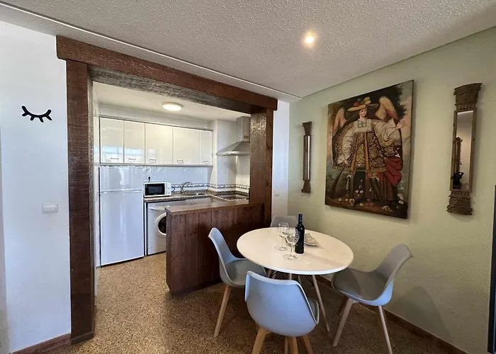 Con Vista Al Mar En La Mitica Nogalera 아파트 *